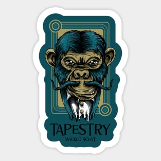 Tapestry Monkey Sticker